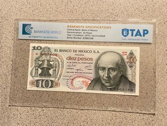 Billete Certificado de Mexico 🇲🇽