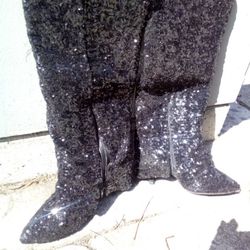 Sparkling Boots High Heels Boots
