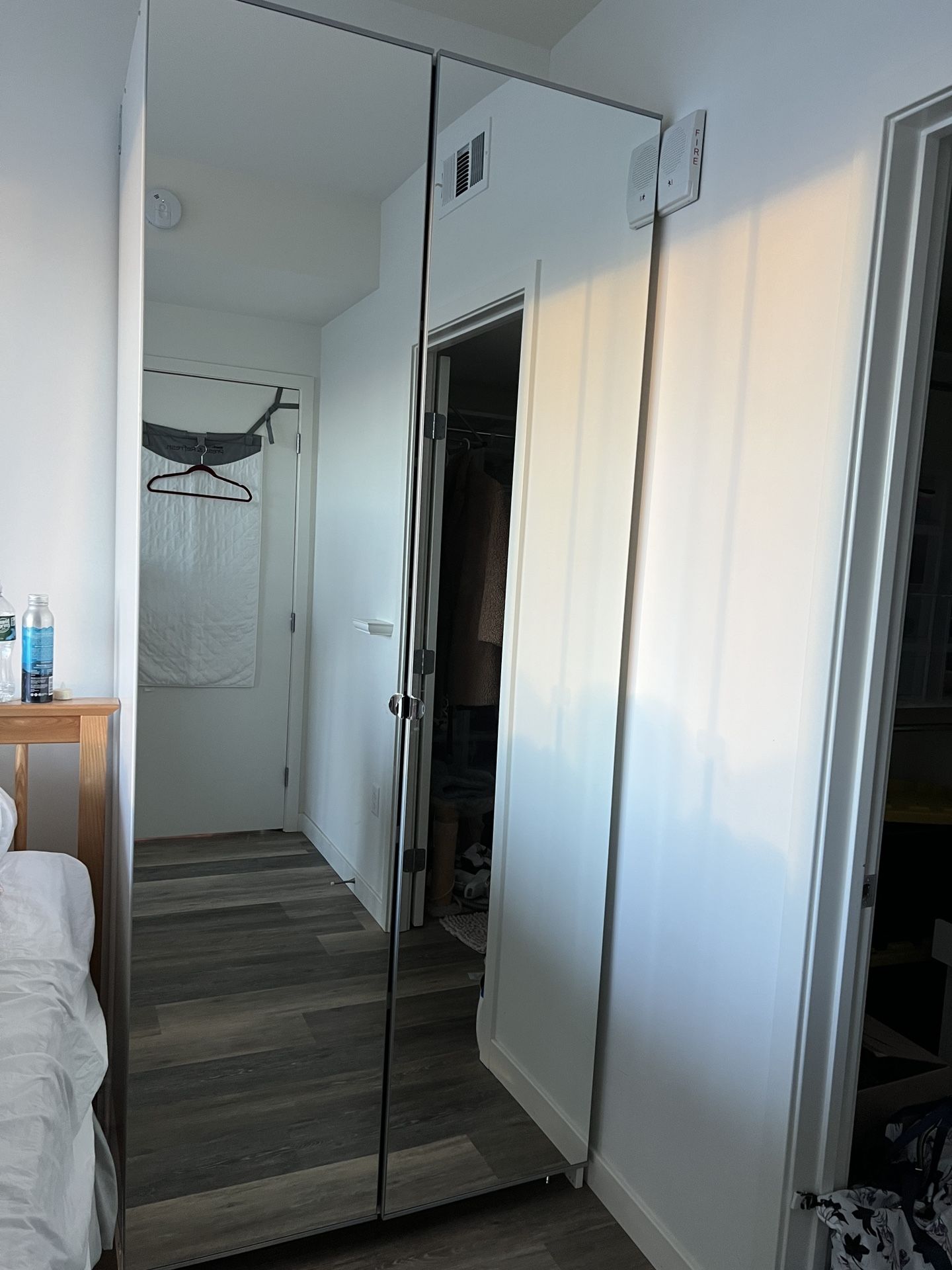 Ikea Pax Wardrobe System (custom) With Mirrored Doors