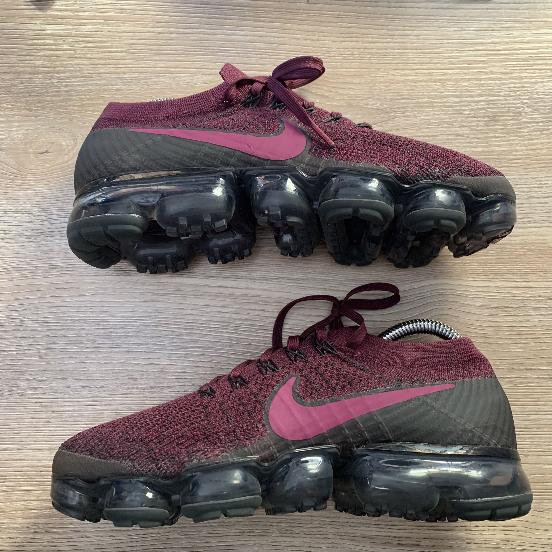 Used Nike Air Vapormax Flyknit Bordeaux Berry Size Men Women