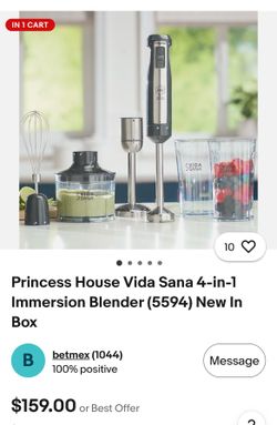 Princess house 4-in-1 immersion blender
