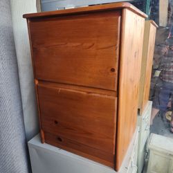 Wood 2 Drawer File Cabinet