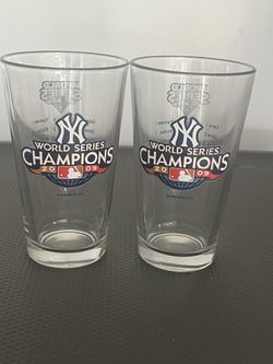 Yankees tall glassware