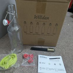 6-Pack Swing Top Glass Bottles (16 oz) – NEW – $15