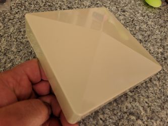 Tan Vinyl Fence Post Cap