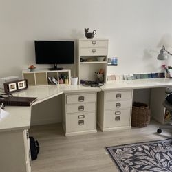 Pottery Barn Corner Unit Desk - Bedford Collection