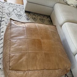 Leather Ottoman