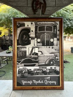Young's Market Company Framed Vintage Photo Collage