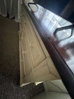 Two- Tone 9 Drawer Dresser W Wood Top Must Sell ASAP.