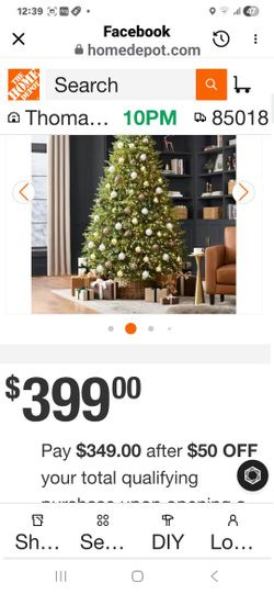 Home Decorators Collection
7.5 ft. Eastcastle Twinkling Balsam Fir LED Pre-Lit Artificial Christmas Tree T34