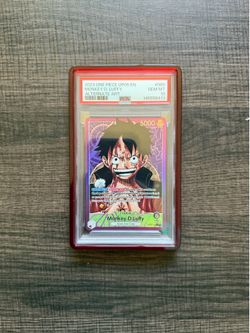 2023 One Piece Op05 EN Alternate Art #060 Monkey D Luffy PSA 10 GEM MINT