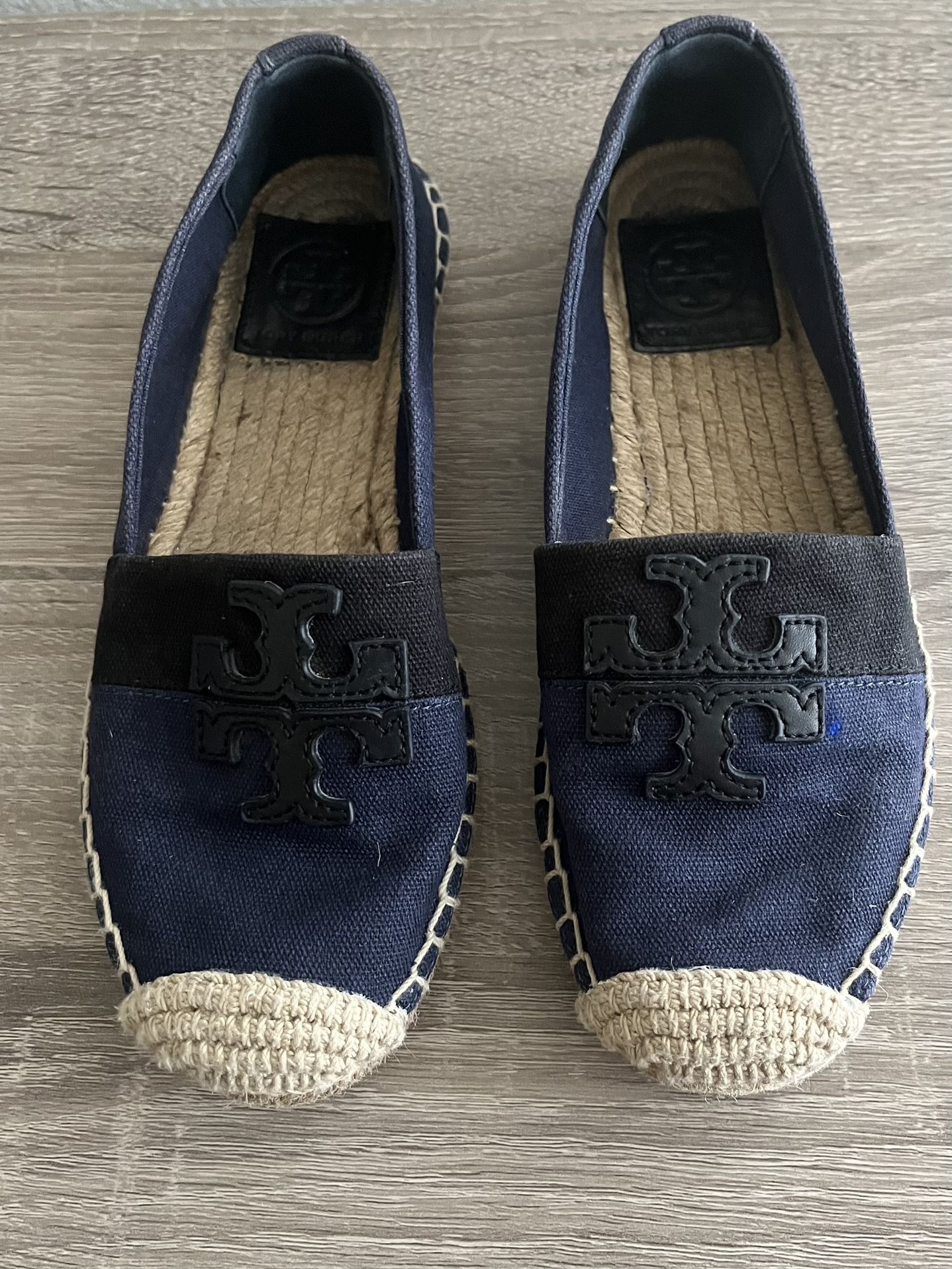 TORY BURCH ESPADRILLE FLATS SHOES SIZE 5.5M