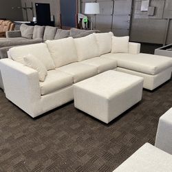 New Cream White Sectional Sofa 