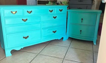 American Drew solid wood dresser/ buffet/ Sideboard and table