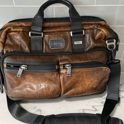 Leather computer bag
