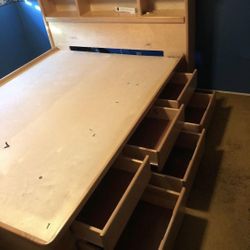 Queen Bed Frame With Storage