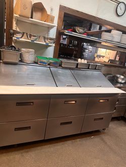 Delfield 72" 6-Drawer Mega-Top Commercial Prep Table (Model D4472N-30M)