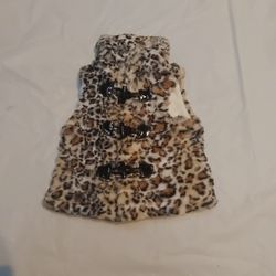 Little Lass Faux Fur Vest Short Sleeve 6-9 Mo