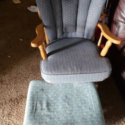 Sleigh Glider and Nursing Ottoman

