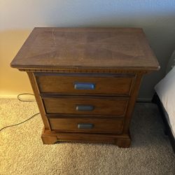 Wood Nightstand