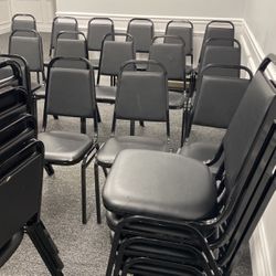28 Black Soft Cushion Chairs