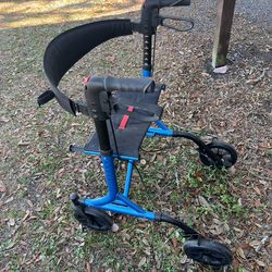 Light weight side fold noyro Walker Mate new condtion $65 each knee walker  padded seat $65