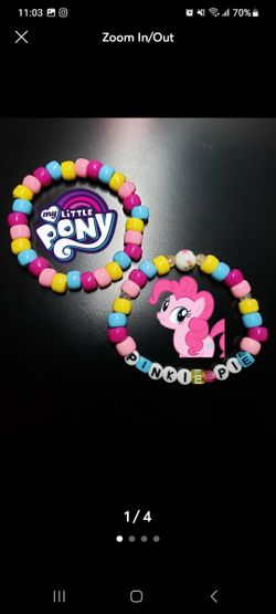 My Little Pony: Pinkie Pie Bracelet Set (Handmade)