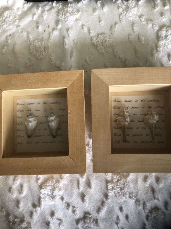 Beach theme shadow boxes