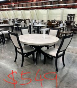 Moden dining table set with chairs