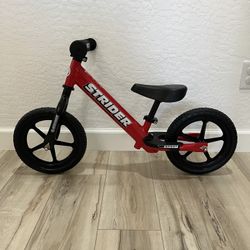 Kid’s Red 12” Strider Sport Balance Bike