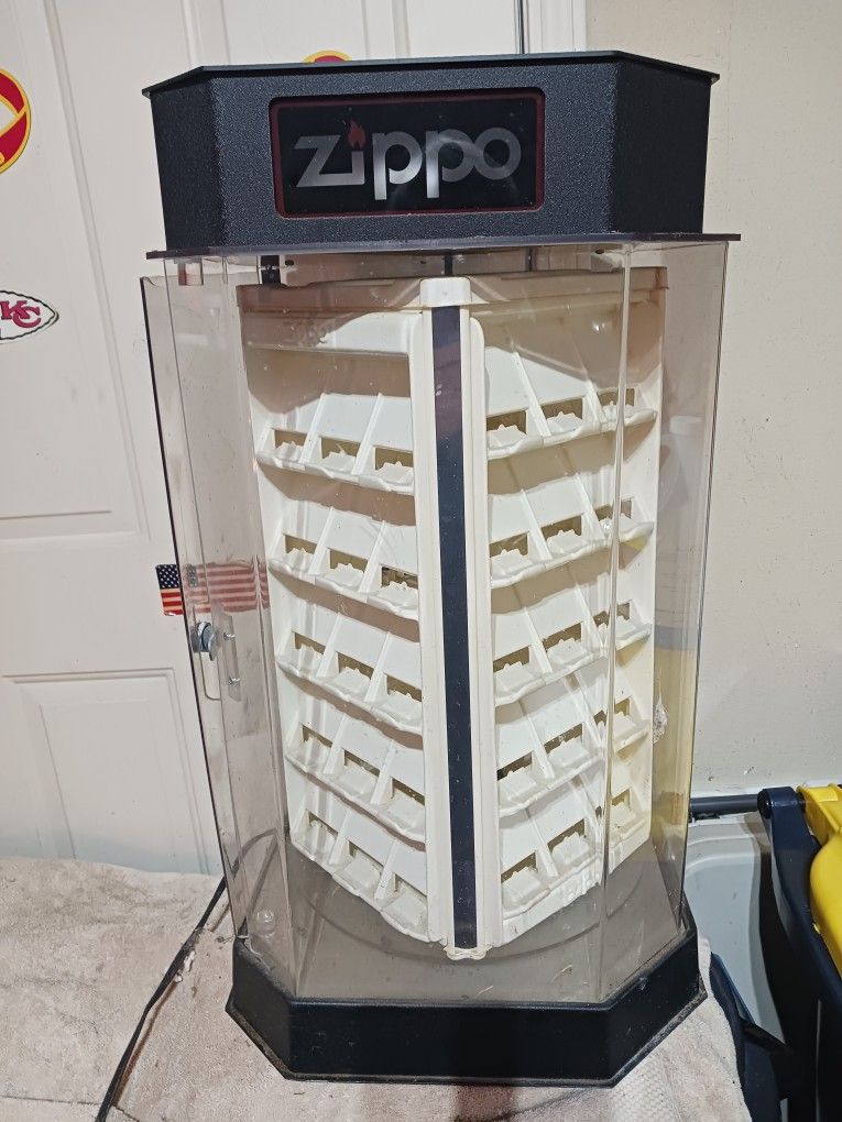 Zippo Lighted Display Cabinet