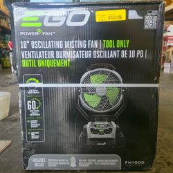 EGO 10-in High Velocity Indoor/Outdoor Oscillating Misting Jobsite Fan (TOOL ONLY) #5432