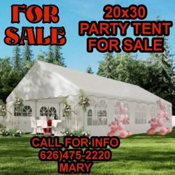 20'x30' Party Tent Heavy Duty Wedding Tent Event Shelter with Removable Sidewall Outdoor Gazebo Canopy for Birthday Party Wedding Event
