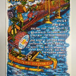 Phish Poster Outside Lands 2011 Poster By Jim Pollock S/N 383/(contact info removed)