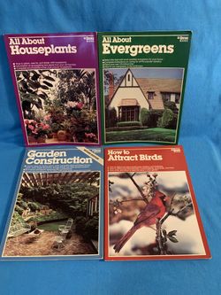 4 books on gardening from the Ortho Books series. 