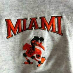 Cráneo sportswear, Miami hurricanes, long sleeve jersey in size medium