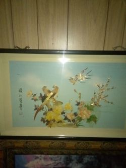 VINTAGE CHINESE MOTHER OF PEARL BIRDS