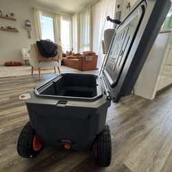 Ozark Trail 45 Quart High Performance Rolling Roto-Molded Cooler with Microban®, Greystone