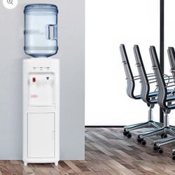 5 Gallons Hot and Cold Water Cooler Dispenser with Child Safety Lock