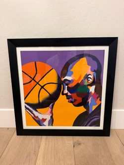 Kobe Bryant Limited Edition Print. Numbered and signed by artist