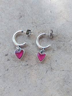 James Avery Sweetheart Red Doublet Gemstone Dangle Earrings $140 Firm Far West Side