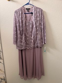 R&M Richards Lace Jacket Dress Set