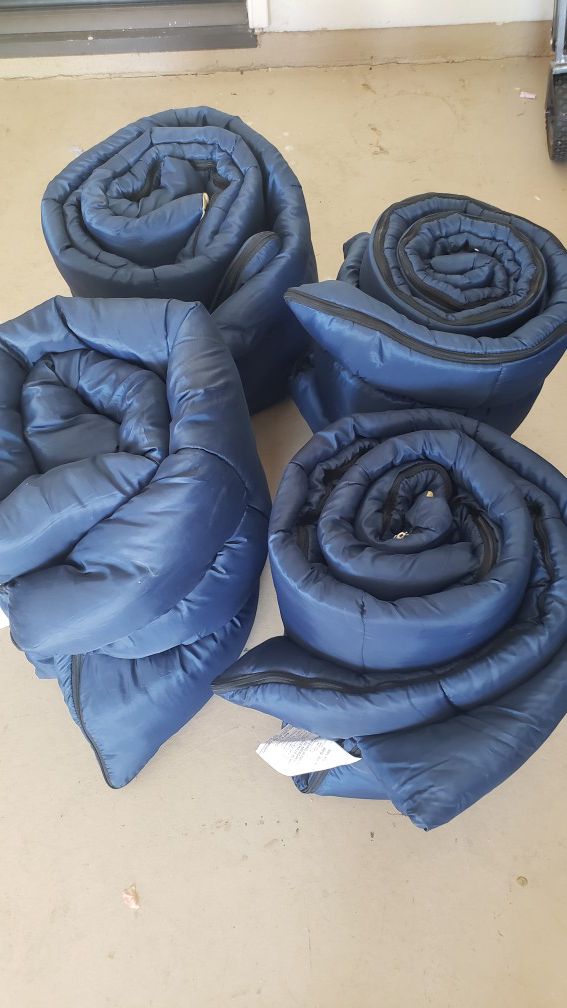 Sleeping bags and camping chairs