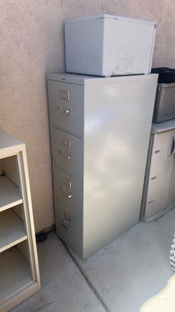 4 drawer filing cabinet metal HON- non locking