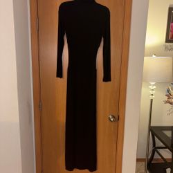 Black Long Sleeve Maxi Dress