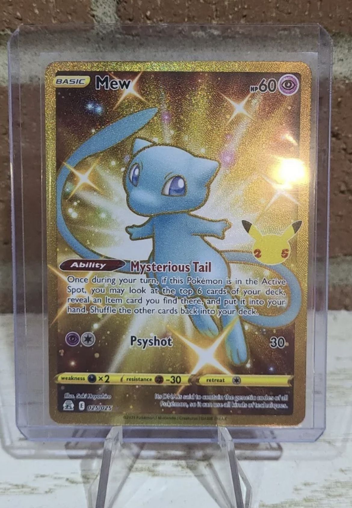 Pokemon Celebrations 25th Anniversary Mew Gold Card for Sale in Seattle, WA  - OfferUp