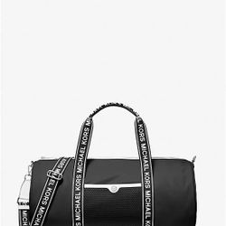 Michael Kors - Black Jet Set Large Nylon Duffel Bag