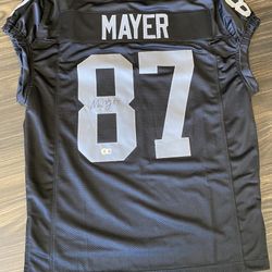 Michael Mayer Raiders Autographed Jersey