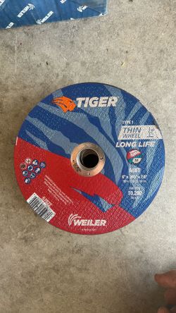 Weiler Tiger Thin Cutting Wheels – 34 Pack – 6” x .045 x 7/8” – New