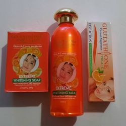 Abebi Gluta C  Zero Extreme Set lotion, tube and soap 3 piece s 